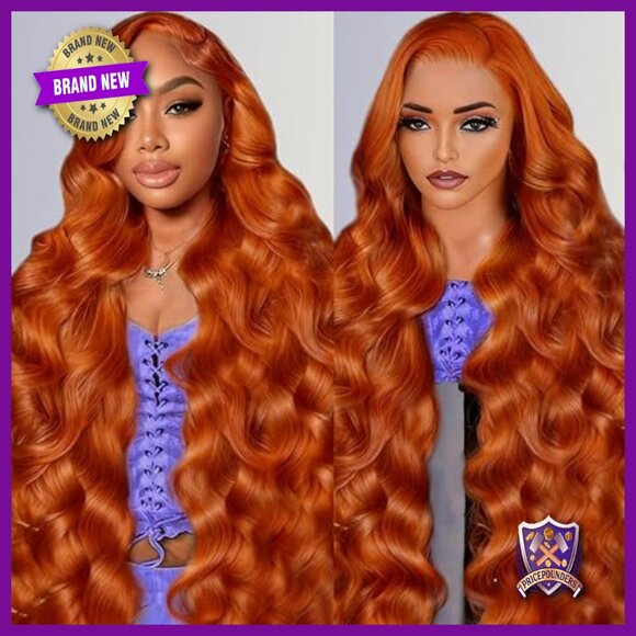 30 Inch Human Hair Lace Front Wig 200% Density Body Wave Glueless